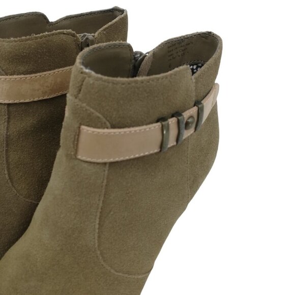 Seychelles Take Notice Tan Suede Ankle Boots Size 6 Heel Anthropologie Beige - Picture 2 of 11